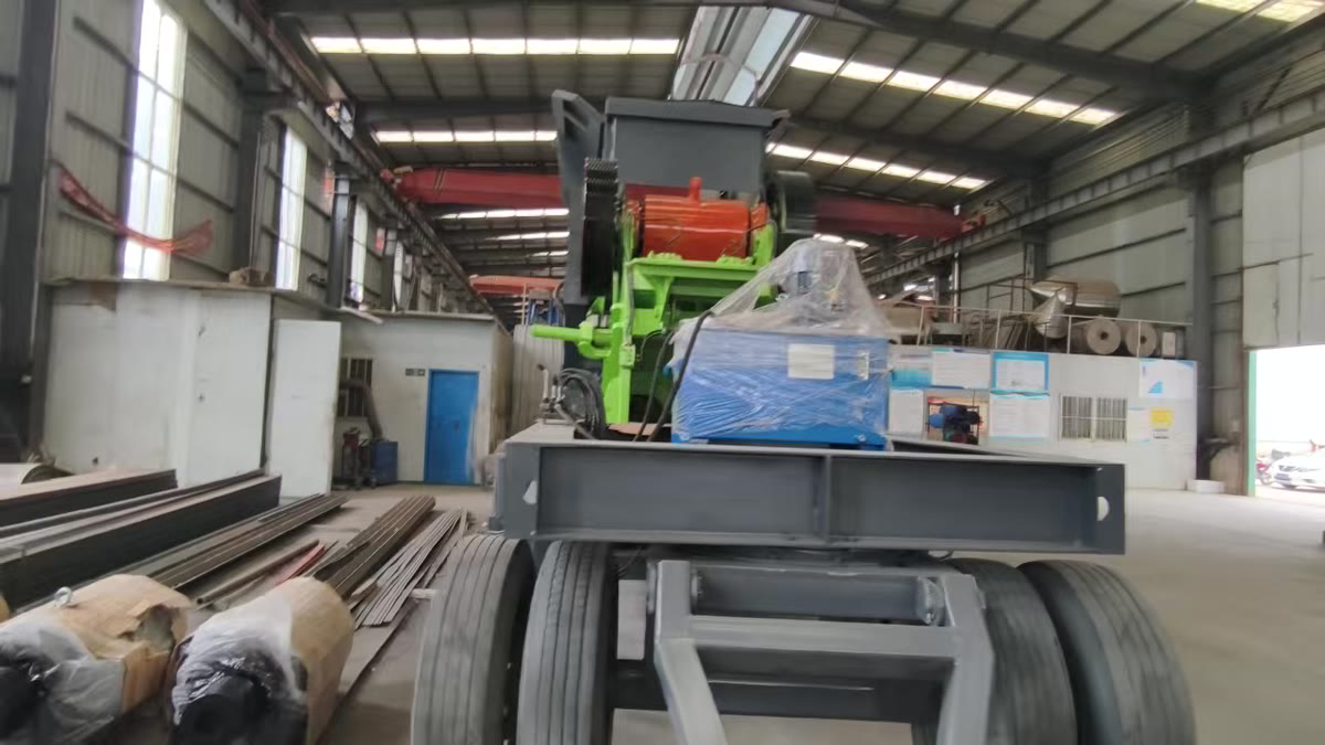 Crushing equipment test-run at our factory